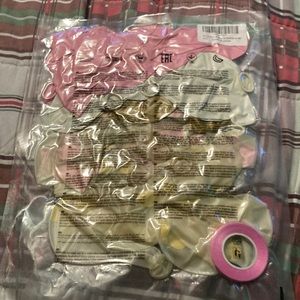 Ballon Garland Kit, Pink white and gold balloons